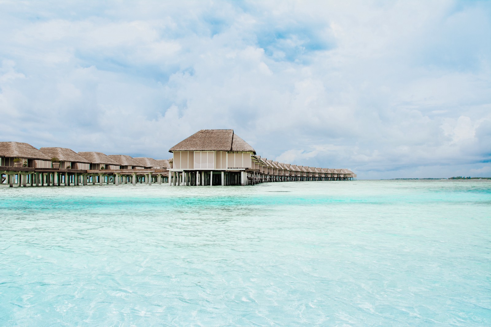 Overwater bungalow in the French Polynesia