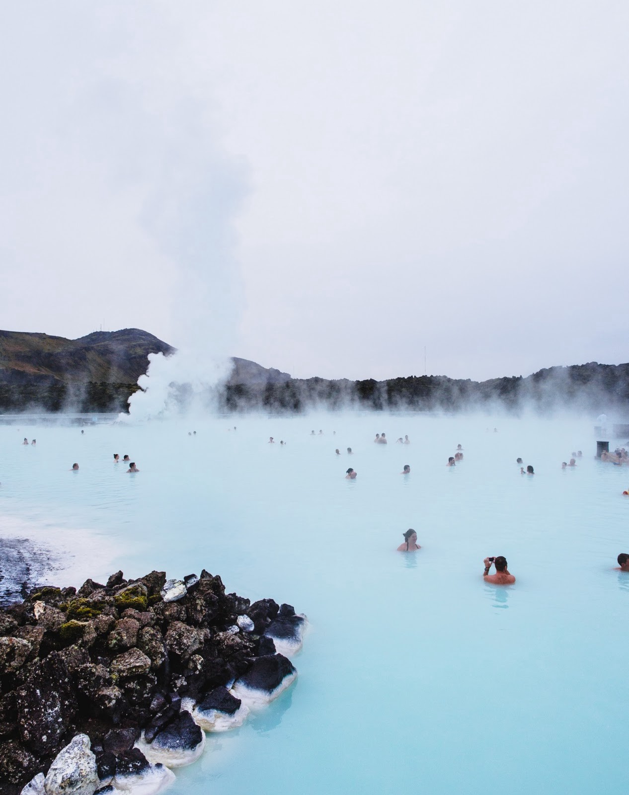 Swimming in Iceland's Blue Lagoon